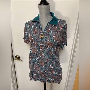 Michael kors ladies 1/4 zip top size medium